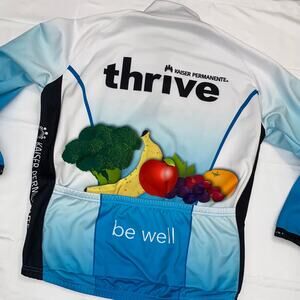 Kaiser Permanente THRIVE Be Well Sz Large Medical Hospital Jacket Cycling Primal